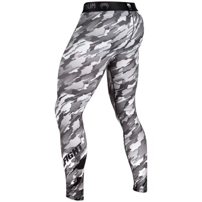 Оригинальные Компрессионные Штаны Venum Tecmo Spats - Grey/Black