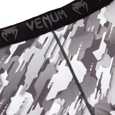 Оригинальные Компрессионные Штаны Venum Tecmo Spats - Grey/Black