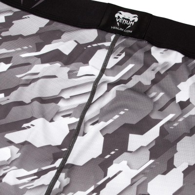 Оригинальные Компрессионные Штаны Venum Tecmo Spats - Grey/Black