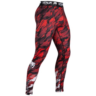 Оригинальные Компрессионные Штаны Venum Tecmo Spats - Red/White
