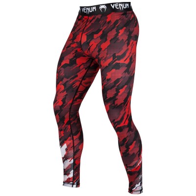 Оригинальные Компрессионные Штаны Venum Tecmo Spats - Red/White