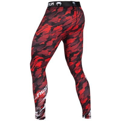 Оригинальные Компрессионные Штаны Venum Tecmo Spats - Red/White