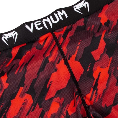 Оригинальные Компрессионные Штаны Venum Tecmo Spats - Red/White