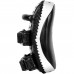 Оригинальные Тай-Пады Venum Elite Leather Kick Pads - Black/Ice
