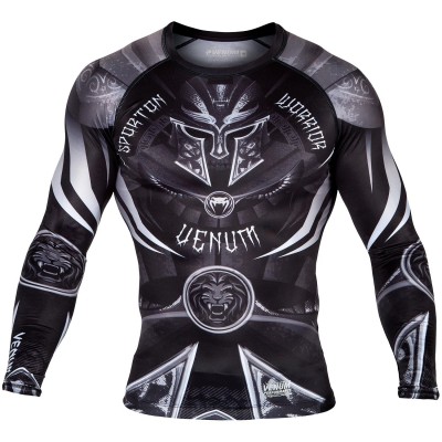 Оригинальный Рашгард Venum Gladiator LS 3.0 - Black/White