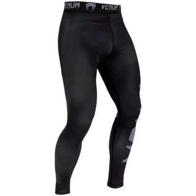 Оригинальные Компрессионные Штаны Venum Giant Compression Spats - Black/Grey