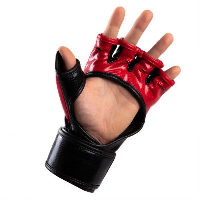 Оригинальные Перчатки BOOM BOOM Striker MMA Gloves By TITLE - Red/Black