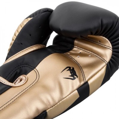 Оригинальные Боксерские Перчатки Venum Elite Boxing Gloves - Black/Gold