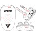 Оригинальный Тай-Пад RDX T3 Muay Thai Kick Pads - Black/White