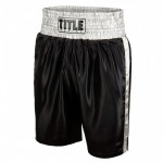 Оригинальные Детские Боксерские Шорты TITLE Classic Edge Satin - Black/Grey