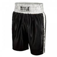 Оригинальные Детские Боксерские Шорты TITLE Classic Edge Satin - Black/Grey