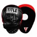 Оригинальные Гнутые Лапы TITLE Boxing Incredi-Ball Leather Punch Mitts 2.0 - Black/Red
