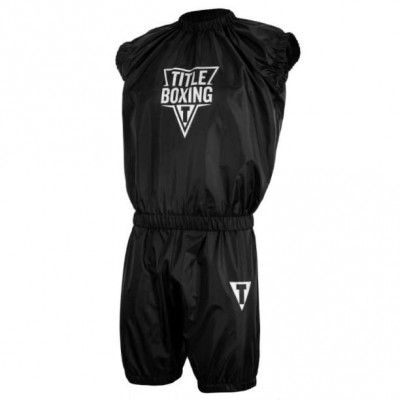 Оригинальный Костюм-Сауна TITLE Boxing Exceed Pro Set Nylon Sauna Suit - Black/White