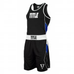 Оригинальная Детская Боксерская Форма TITLE Aerovent Elite Amateur Boxing Set 8 - Black/Navy