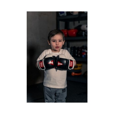 Оригинальные Детские Боксерские Перчатки TITLE Boxing Youth Bag Gloves - Black/White