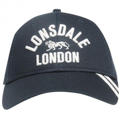 Оригинальная Бейсболка Lonsdale 2 Stripe Cap Mens - Navy