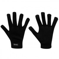Оригинальные Перчатки Lonsdale Knitted Gloves Mens - Black