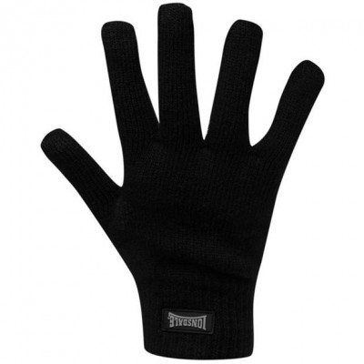 Оригинальные Перчатки Lonsdale Knitted Gloves Mens - Black
